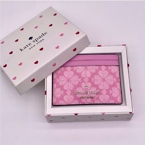 Kate Spade New York Pink Boxed
Spade Flower Small Wallet Slim Card
Holder
